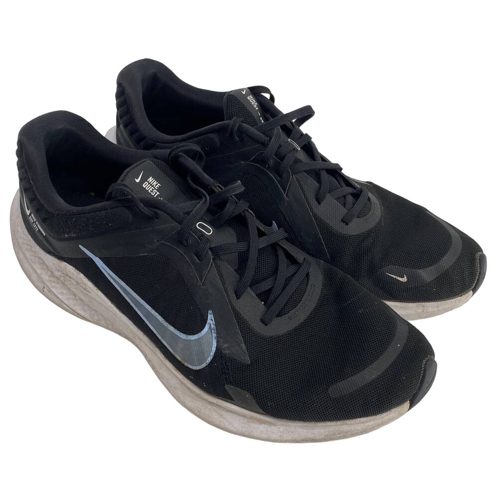 Nike QUEST 5 Women's 12 Black Athletic Running lace up Sneaker Shoes DD0204-006